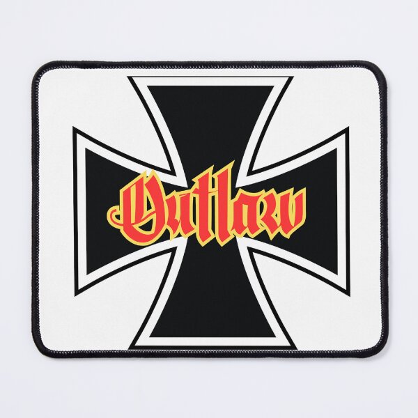 Item preview, Outlaw Iron Cross 1% Rocker Logo West Coast Chopper Style designed and sold by Bearded-Viking.