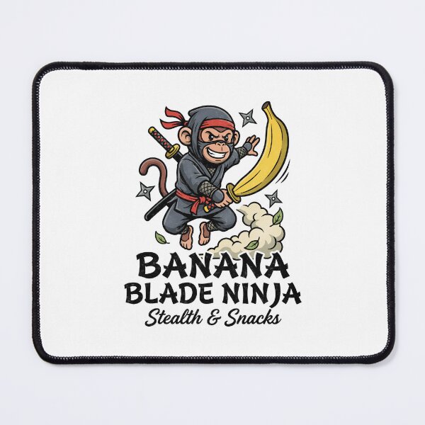 Item preview, Funny Ninja Monkey With Banana Blade designed and sold by tollaru.