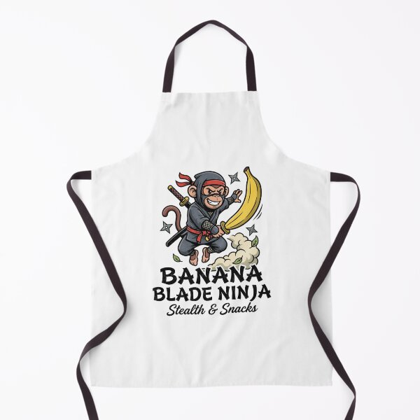 Item preview, Funny Ninja Monkey With Banana Blade designed and sold by tollaru.