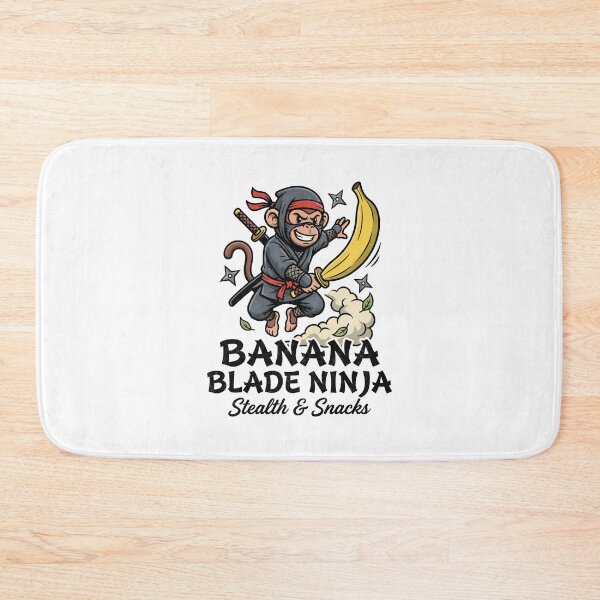 Item preview, Funny Ninja Monkey With Banana Blade designed and sold by tollaru.