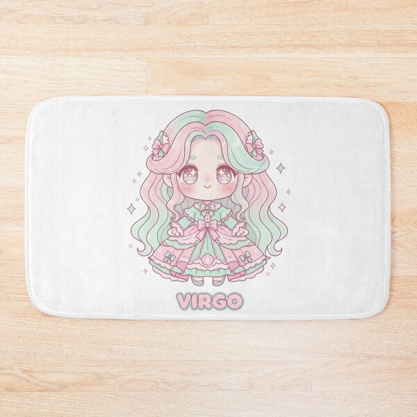 Item preview, Kawaii Virgo Maiden – Cute Zodiac Sign Illustration designed and sold by LaurannaDesign.