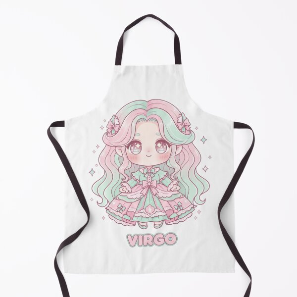 Item preview, Kawaii Virgo Maiden – Cute Zodiac Sign Illustration designed and sold by LaurannaDesign.
