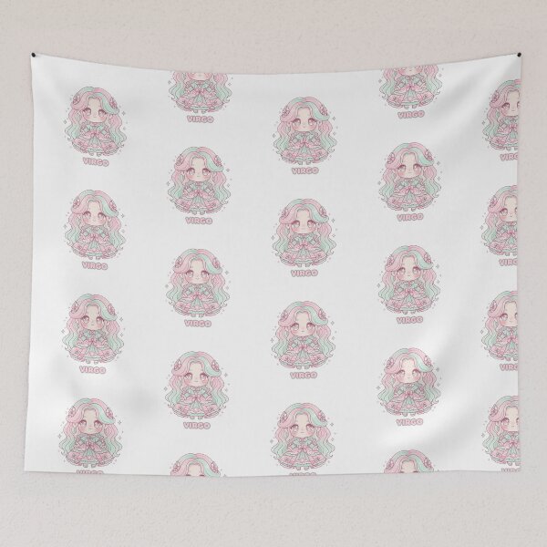 Item preview, Kawaii Virgo Maiden – Cute Zodiac Sign Illustration designed and sold by LaurannaDesign.