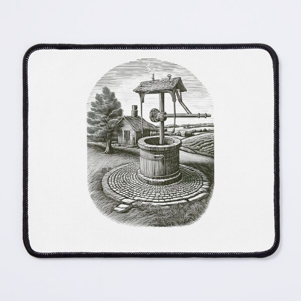 Item preview, Vintage Wishing Well - Vintage Pencil Drawings designed and sold by RockitBaby.