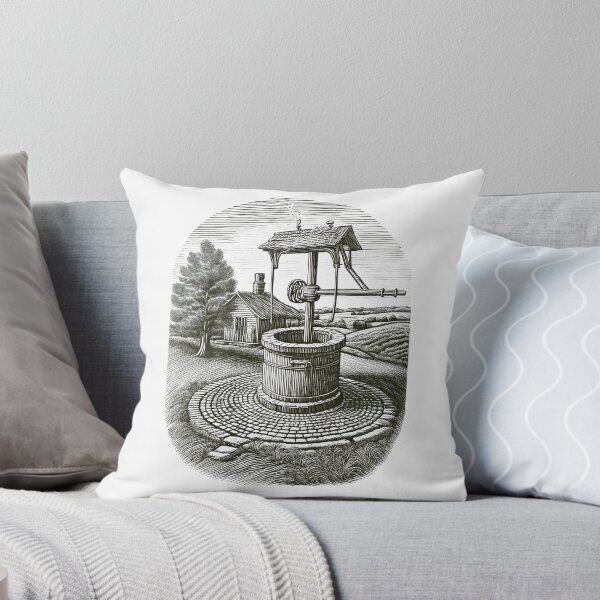 Item preview, Vintage Wishing Well - Vintage Pencil Drawings designed and sold by RockitBaby.