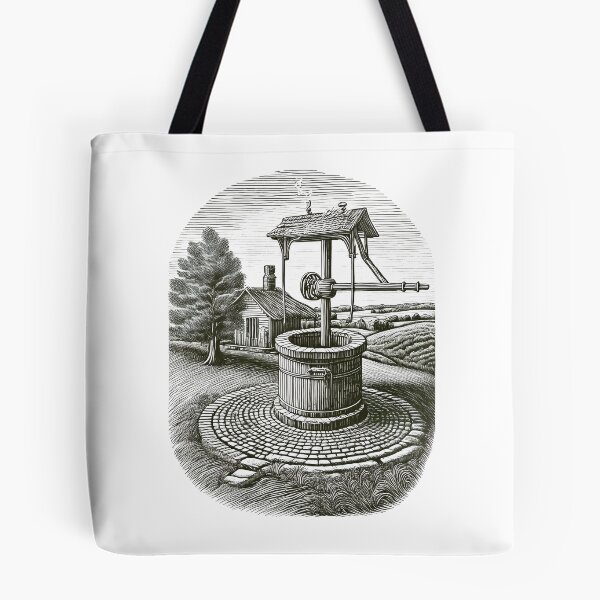 Item preview, Vintage Wishing Well - Vintage Pencil Drawings designed and sold by RockitBaby.