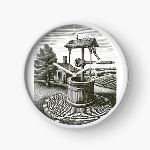 Item preview, Vintage Wishing Well - Vintage Pencil Drawings designed and sold by RockitBaby.