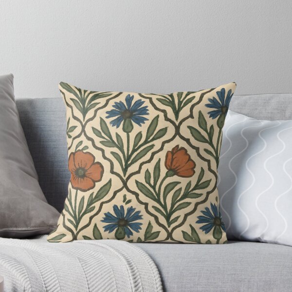 Item preview, Polish Wycinanki Folk Floral Tapestry – Wildflower Sprigs designed and sold by Artsy-With.