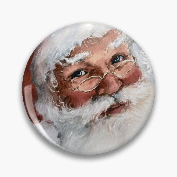 Item preview, Kind Watercolor Santa Claus Portrait - Smiling Father Christmas designed and sold by Moss and Moon Studio.