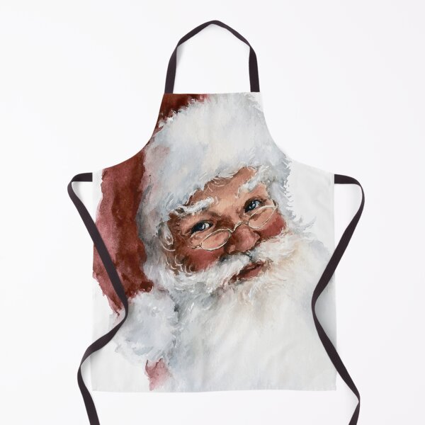 Item preview, Kind Watercolor Santa Claus Portrait - Smiling Father Christmas designed and sold by Moss and Moon Studio.