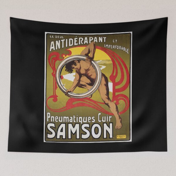Item preview, Samson Tyres - 1910 French Art Deco Poster designed and sold by Matthew Kinnersly.