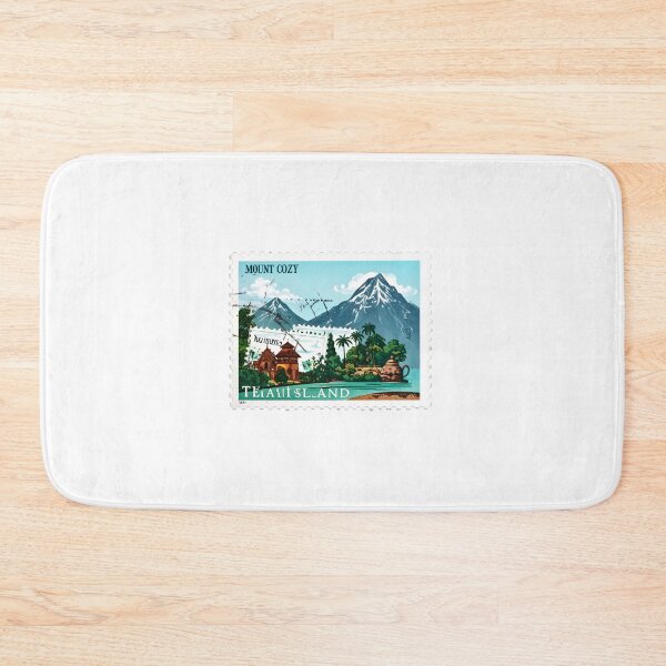 Item preview,  Stylized fake stamps for fictional places like “Mount Cozy” or “Tea Island” designed and sold by STICKERS FOR SALE NOW.
