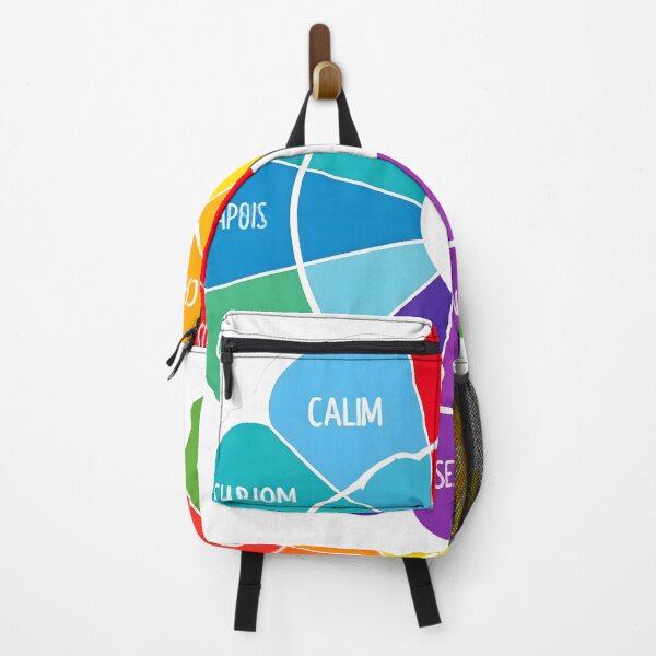 Item preview, A sticker that looks like a color palette with emotion labels (e.g., “calm,” “chaos,” “hope”) designed and sold by STICKERS FOR SALE NOW.