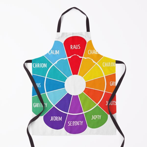 Item preview, A sticker that looks like a color palette with emotion labels (e.g., “calm,” “chaos,” “hope”) designed and sold by STICKERS FOR SALE NOW.