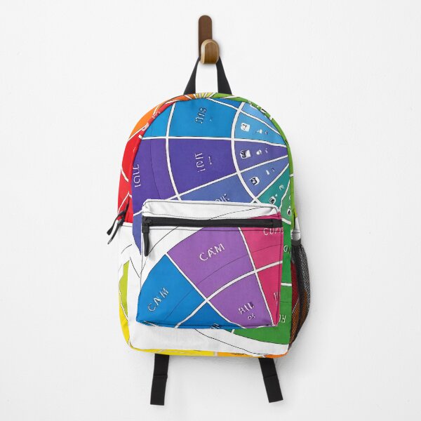 Item preview, A sticker that looks like a color palette with emotion labels (e.g., “calm,” “chaos,” “hope”) designed and sold by STICKERS FOR SALE NOW.