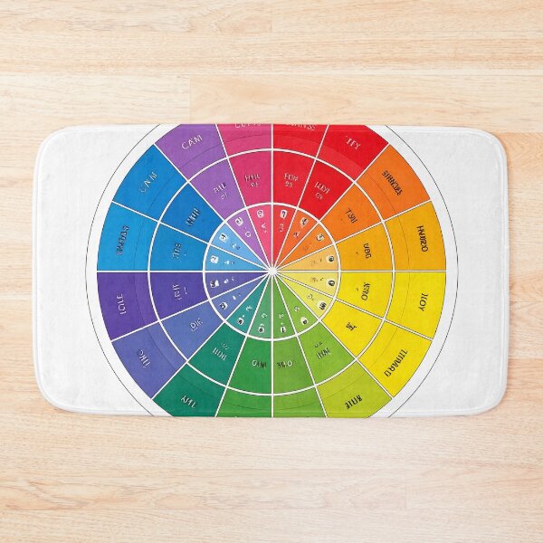 Item preview, A sticker that looks like a color palette with emotion labels (e.g., “calm,” “chaos,” “hope”) designed and sold by STICKERS FOR SALE NOW.