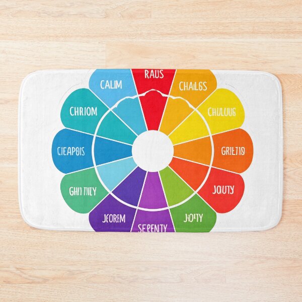 Item preview, A sticker that looks like a color palette with emotion labels (e.g., “calm,” “chaos,” “hope”) designed and sold by STICKERS FOR SALE NOW.