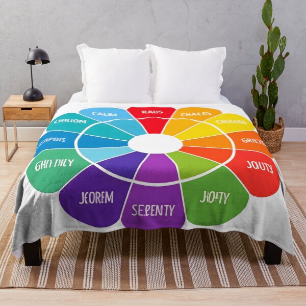 Item preview, A sticker that looks like a color palette with emotion labels (e.g., “calm,” “chaos,” “hope”) designed and sold by STICKERS FOR SALE NOW.