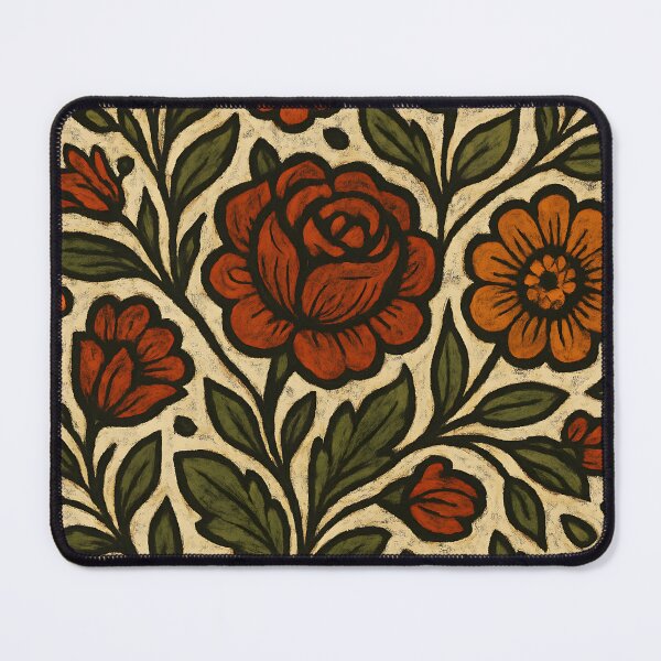 Item preview, Hungarian Matyó Folk Floral Tapestry – Mixed Blooms Wreath designed and sold by Artsy-With.