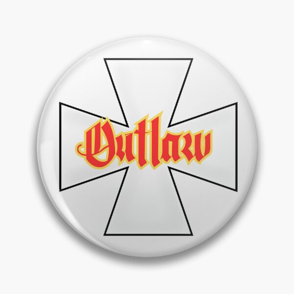 Item preview, Outlaw Iron Cross 1% Rocker Logo West Coast Chopper Style designed and sold by Bearded-Viking.