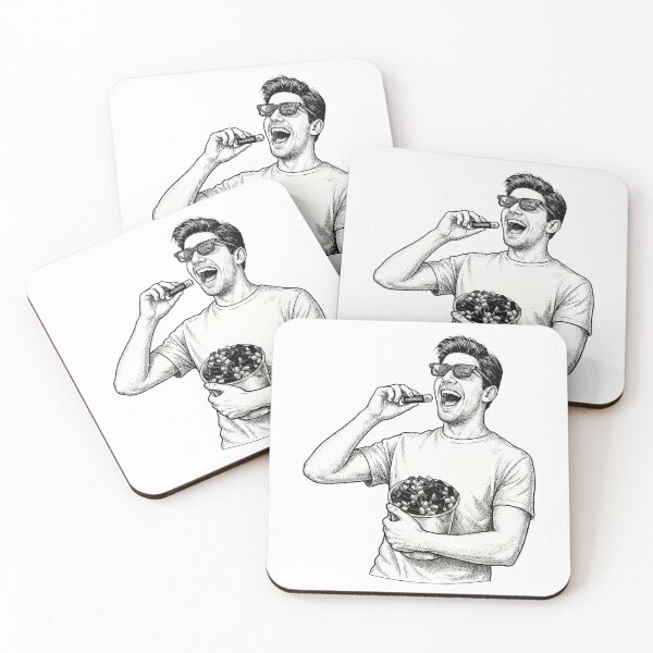 Item preview, Man Eating Batteries designed and sold by Naux | Design & Illustration.