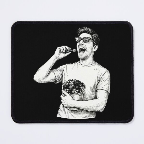 Item preview, Man Eating Batteries designed and sold by Naux | Design & Illustration.