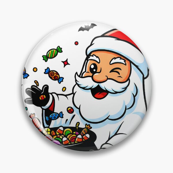 Item preview, Ghost Santa with Candy – Halloween x Christmas Mashup Design designed and sold by meesub.