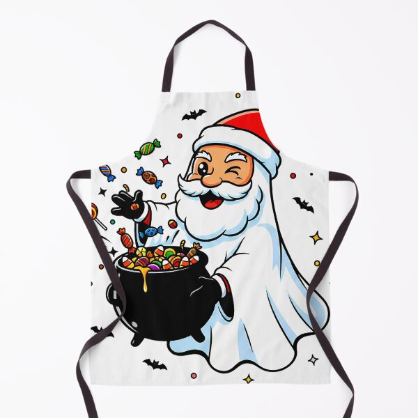 Item preview, Ghost Santa with Candy – Halloween x Christmas Mashup Design designed and sold by meesub.