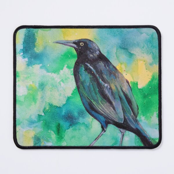 Item preview, Grackle side-eye designed and sold by MarlaMorrisonArt.
