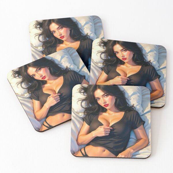 Item preview, Emily in Bed | Canvas 34 designed and sold by KasaHunterHarem.
