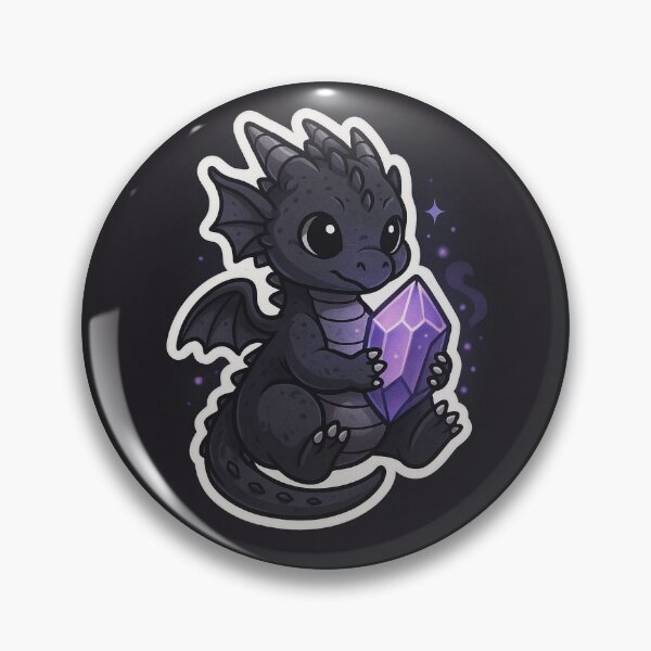 Item preview, Cute Baby Dragon with Crystal – Gothic Fantasy Sticker designed and sold by TrendBoost.