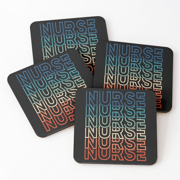 Item preview, Bold Retro Gradient Nurse Typography Design designed and sold by JRRTs.