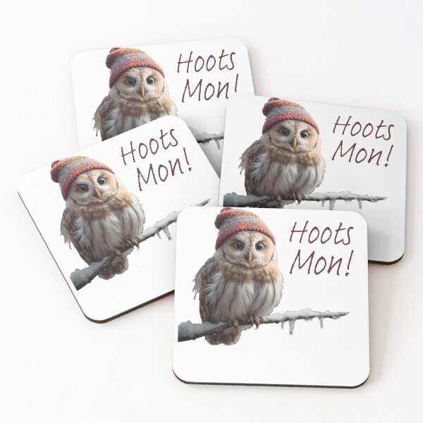 Item preview, Scottish Hoots Mon Owl T-Shirt | Scotland Winter Humor Gift designed and sold by Loom on the Loch.