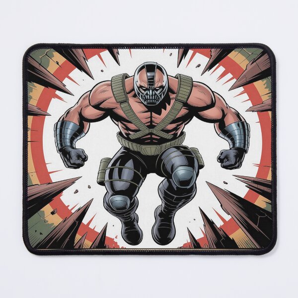 Item preview, Bane's Explosive Onslaught: Venom-Fueled Leap of Destruction - DC Comics Fan Art designed and sold by Midnight Veil Designs.