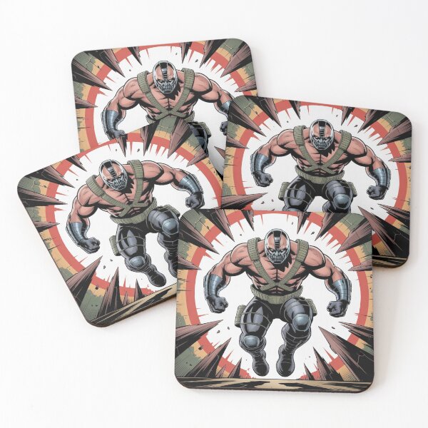 Item preview, Bane's Explosive Onslaught: Venom-Fueled Leap of Destruction - DC Comics Fan Art designed and sold by Midnight Veil Designs.
