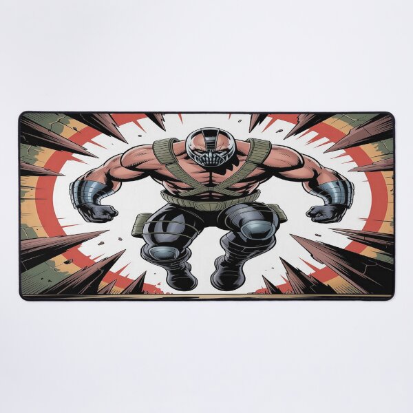 Item preview, Bane's Explosive Onslaught: Venom-Fueled Leap of Destruction - DC Comics Fan Art designed and sold by Midnight Veil Designs.