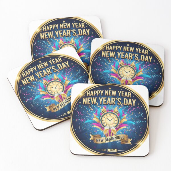 Item preview, Happy New Year Day - New Year, New Me Resolution & Celebration Design designed and sold by Wear Sculpt.