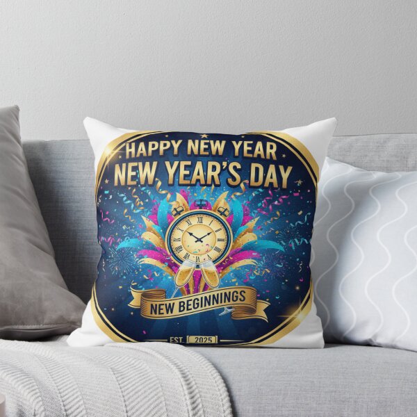 Item preview, Happy New Year Day - New Year, New Me Resolution & Celebration Design designed and sold by Wear Sculpt.