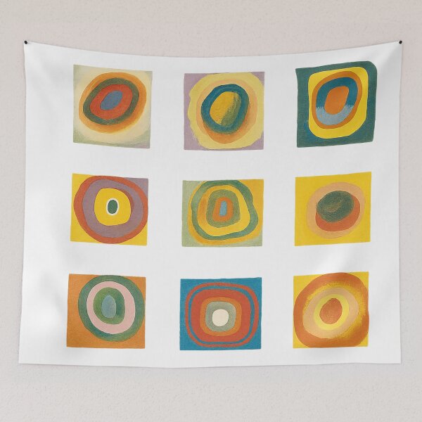 Item preview, Wassily Kandinsky – Squares with Concentric Circles 1913 designed and sold by HAAR00.