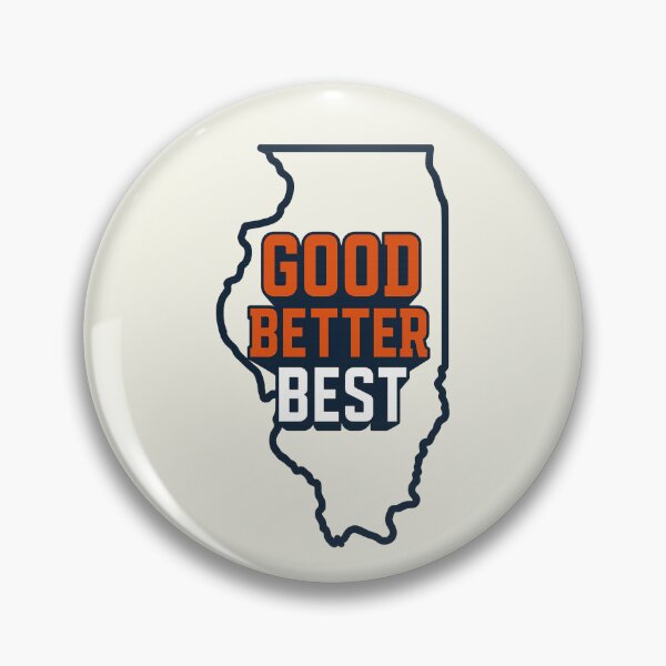 Item preview, Good Better Best Motivational Quote Illinois Retro designed and sold by SunfullyYours.