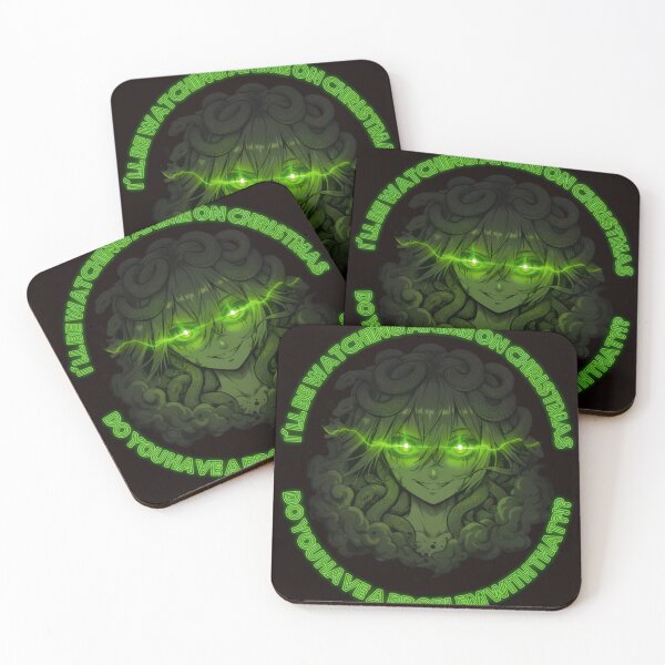Item preview, Ruthless Anime Green Medusa – Christmas Threat Edition designed and sold by KamiVerse.
