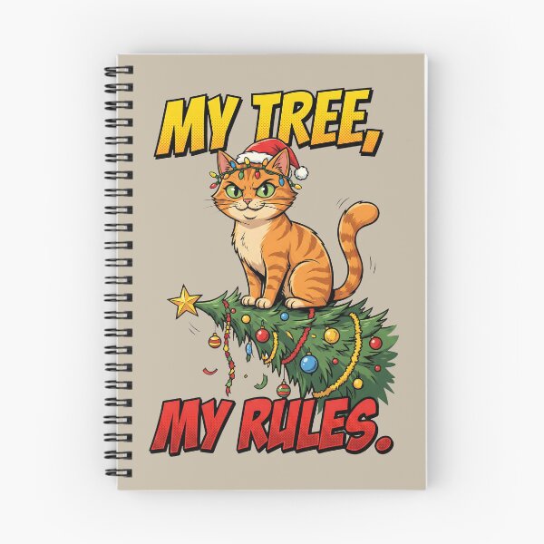 Item preview, My Tree, My Rules - Funny Cat Christmas Tree Destroyer designed and sold by AwesomeBeyondLimits.