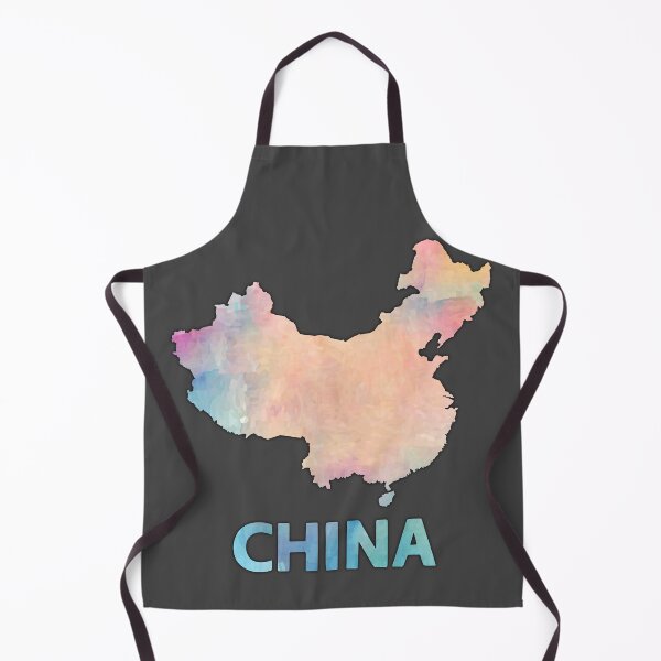 Item preview, China Watercolor Map – Soft Pastel Art designed and sold by mashmosh.