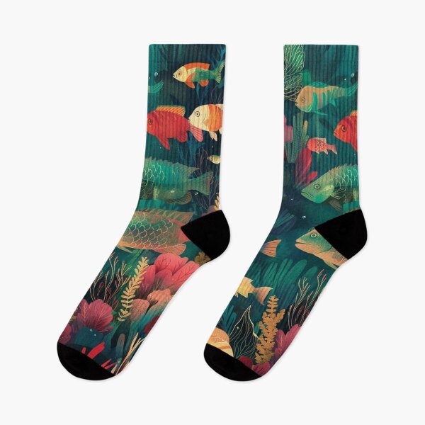 Item preview, Fish Parade in a Sea of Color designed and sold by iamdesigns14.