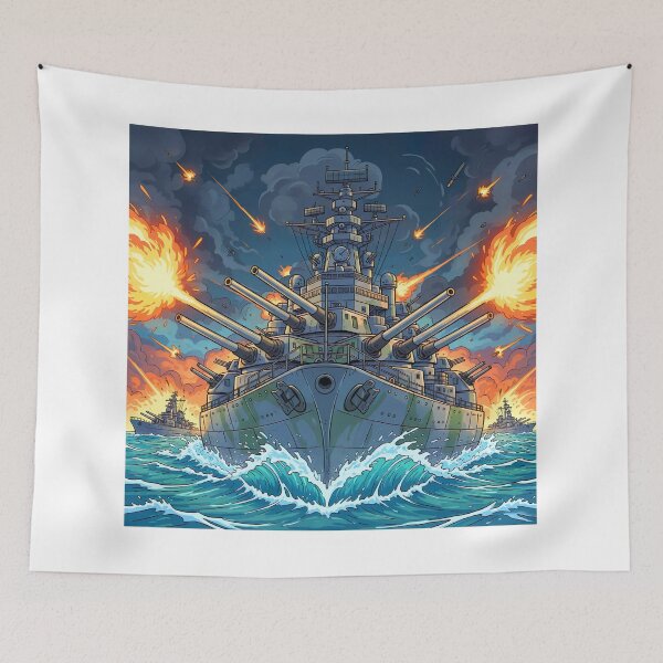 Item preview, Warship Cartoon designed and sold by JrSkDesign ✅ .