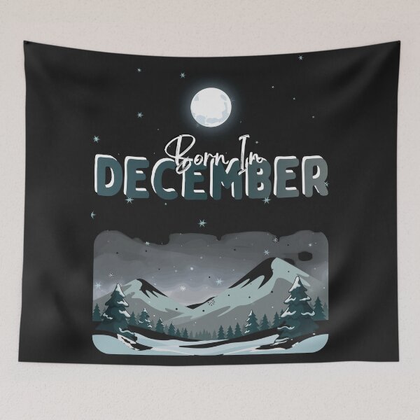 Item preview, Born In December - Winter Mountain Design designed and sold by EchoPrint Co..
