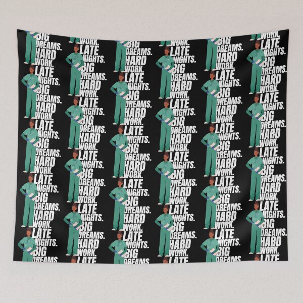 Item preview, Nurse Late Nights Big Dreams Hard Work Funny Nurse designed and sold by JRRTs.