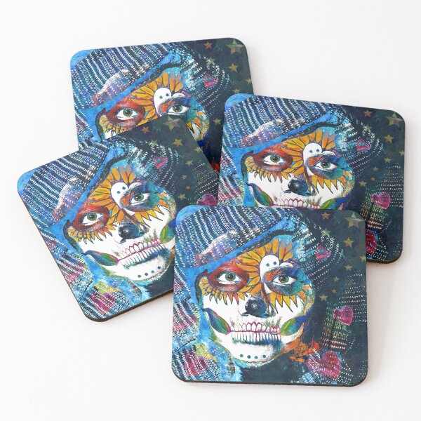 Item preview, Day Of The Dead Beauty Art designed and sold by Sharon Cummings Art.