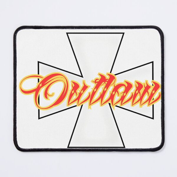 Item preview, Outlaw Iron Cross 1% Rocker Logo West Coast Chopper Style designed and sold by Bearded-Viking.