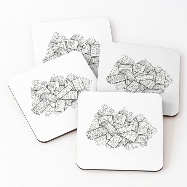 Item preview, Pill Blister Packs in a Pile designed and sold by Naux | Design & Illustration.